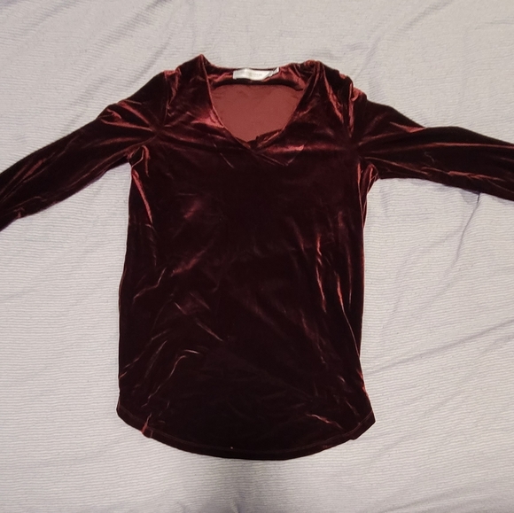 Ruby velvet dress / tunic - Picture 3 of 5
